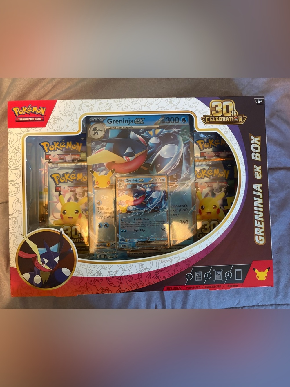 30th Anniversary Greninja ex Box – Blue Collector’s Card Set